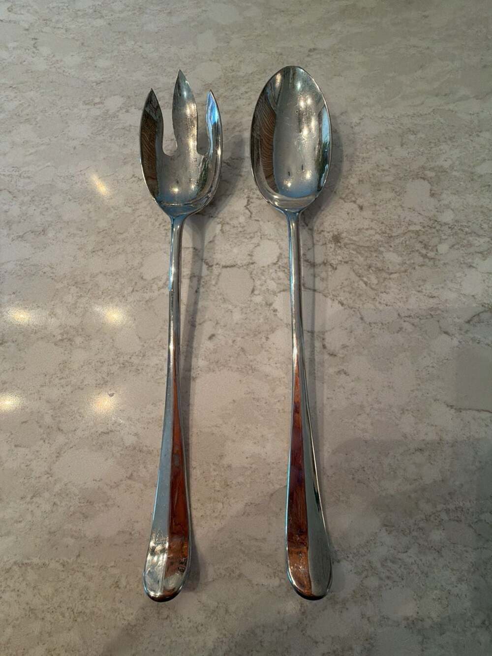 Vintage Italian‎ Silverplated Salad Serving Set